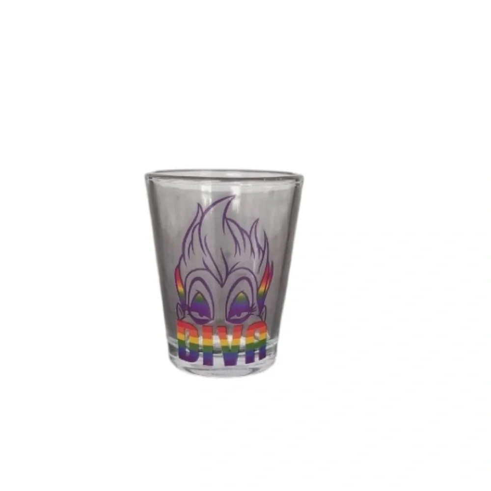 Disney Villain Ursula Shot Glass Set of Four Rainbow Collection Limited Edition